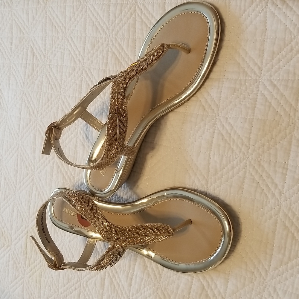 Gold sandals